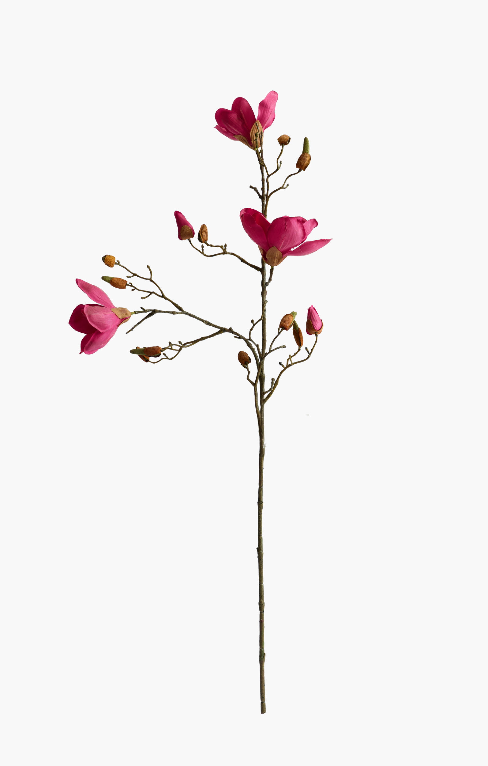 90cm Medium Branch Yulan Magnolia (Silk Fabric) - FuchiaPink