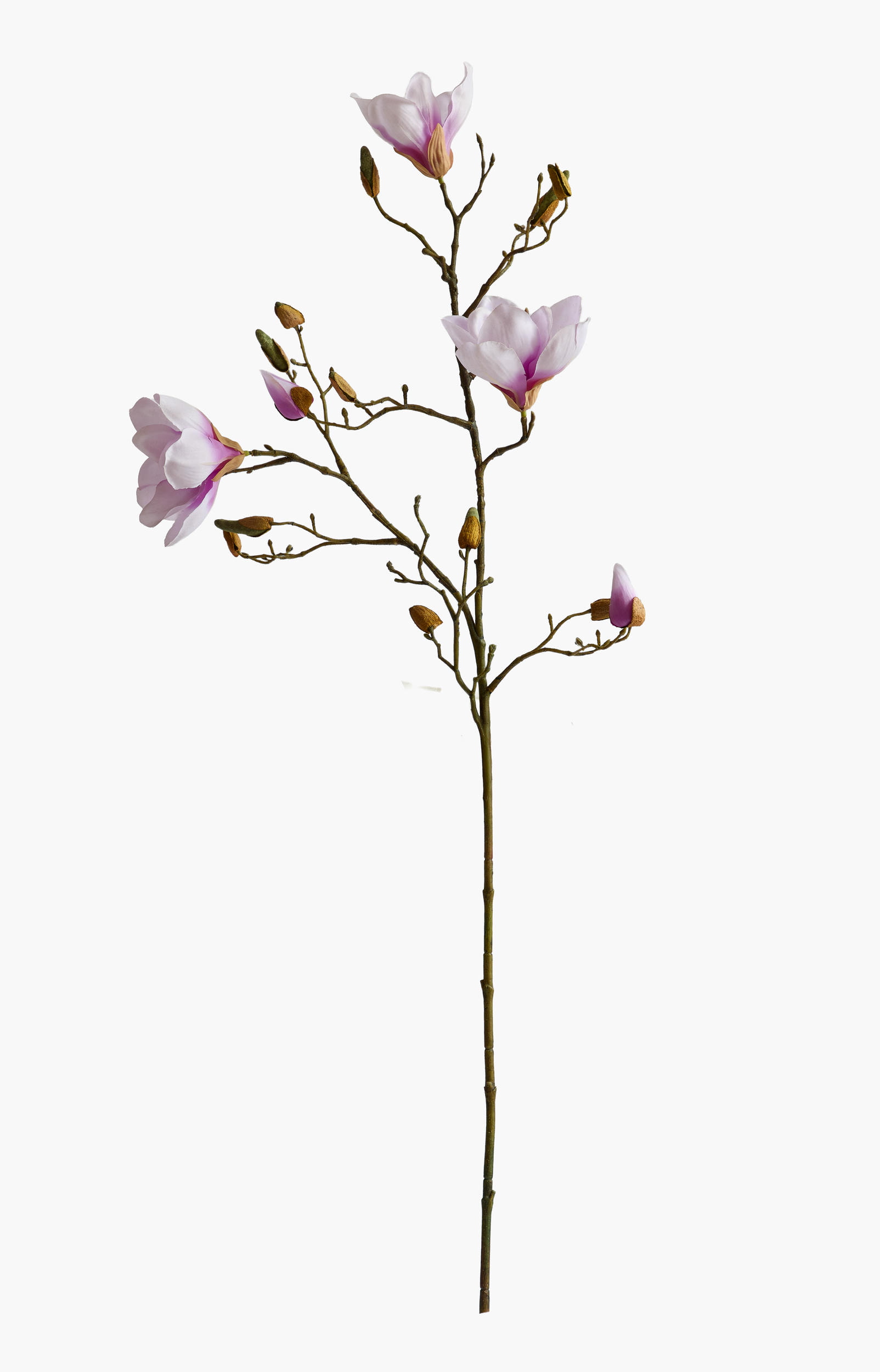 90cm Medium Branch Yulan Magnolia (Silk Fabric) - Lavender