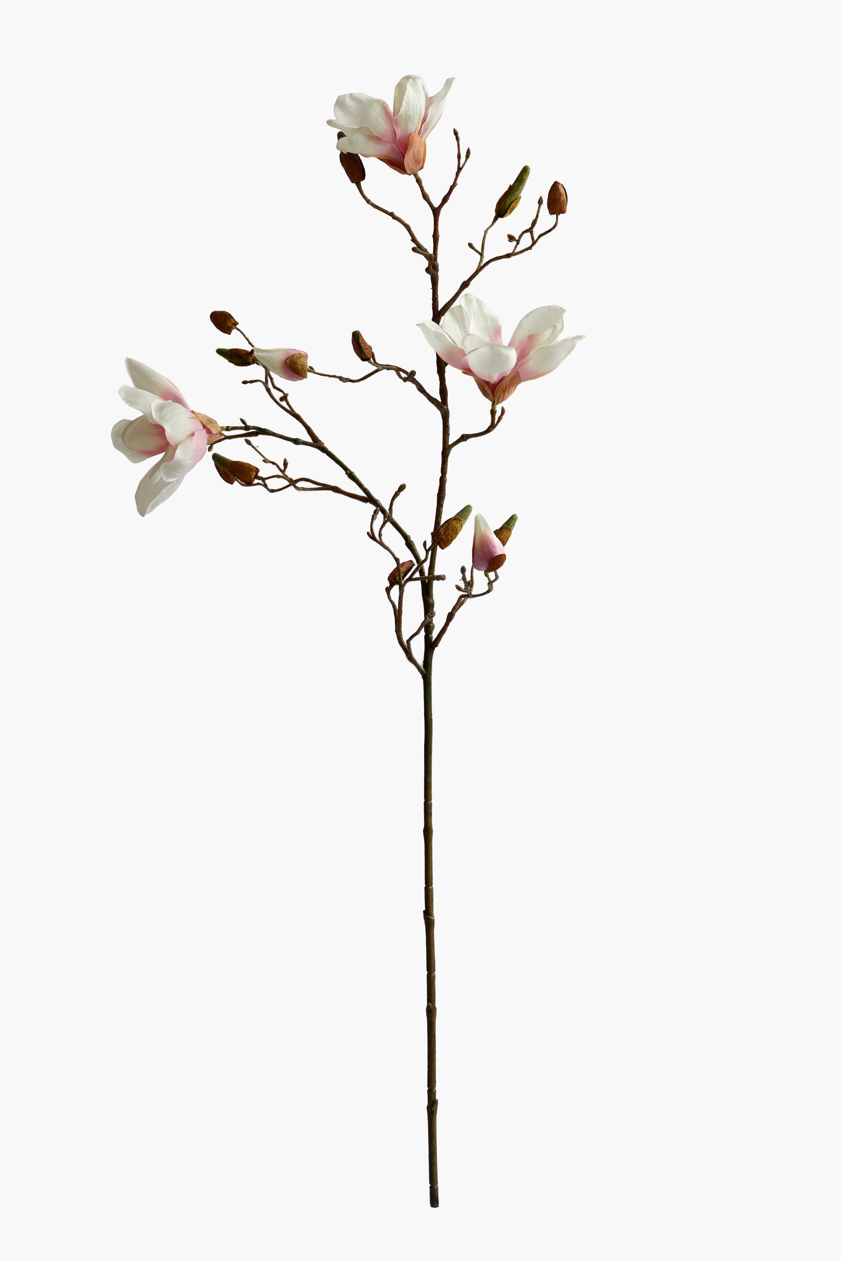90cm Medium Branch Yulan Magnolia (Silk Fabric) - Two-Tone Pink